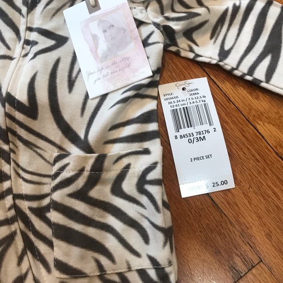 NWT Grey Animal Jessica Simpson Boho Romper 0-3M - Picture 2 of 4